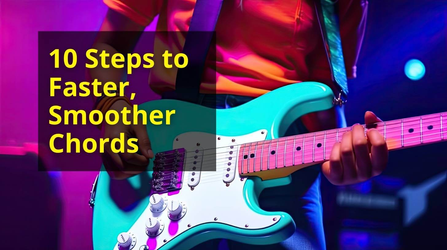 How To Change Chords Faster, Easier and Smoother Better Chord Change Tips Methods Exercises tricks hacks beginners cheat sheet