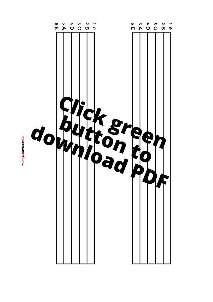 Guitar tablature print out free PDF Tab printable download