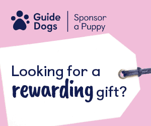 Unusual christmas gift Guide Dogs Charity