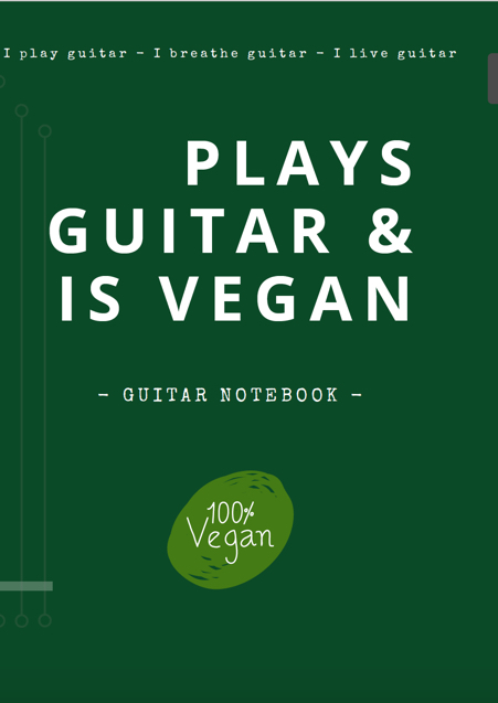 notebooks guitar blank tab paper chord charts guitarist gifts funny unique vegan vegetarian
