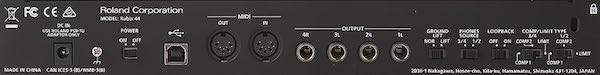 Roland Rubix 44 BACK USB Audio Interface Sept 2023