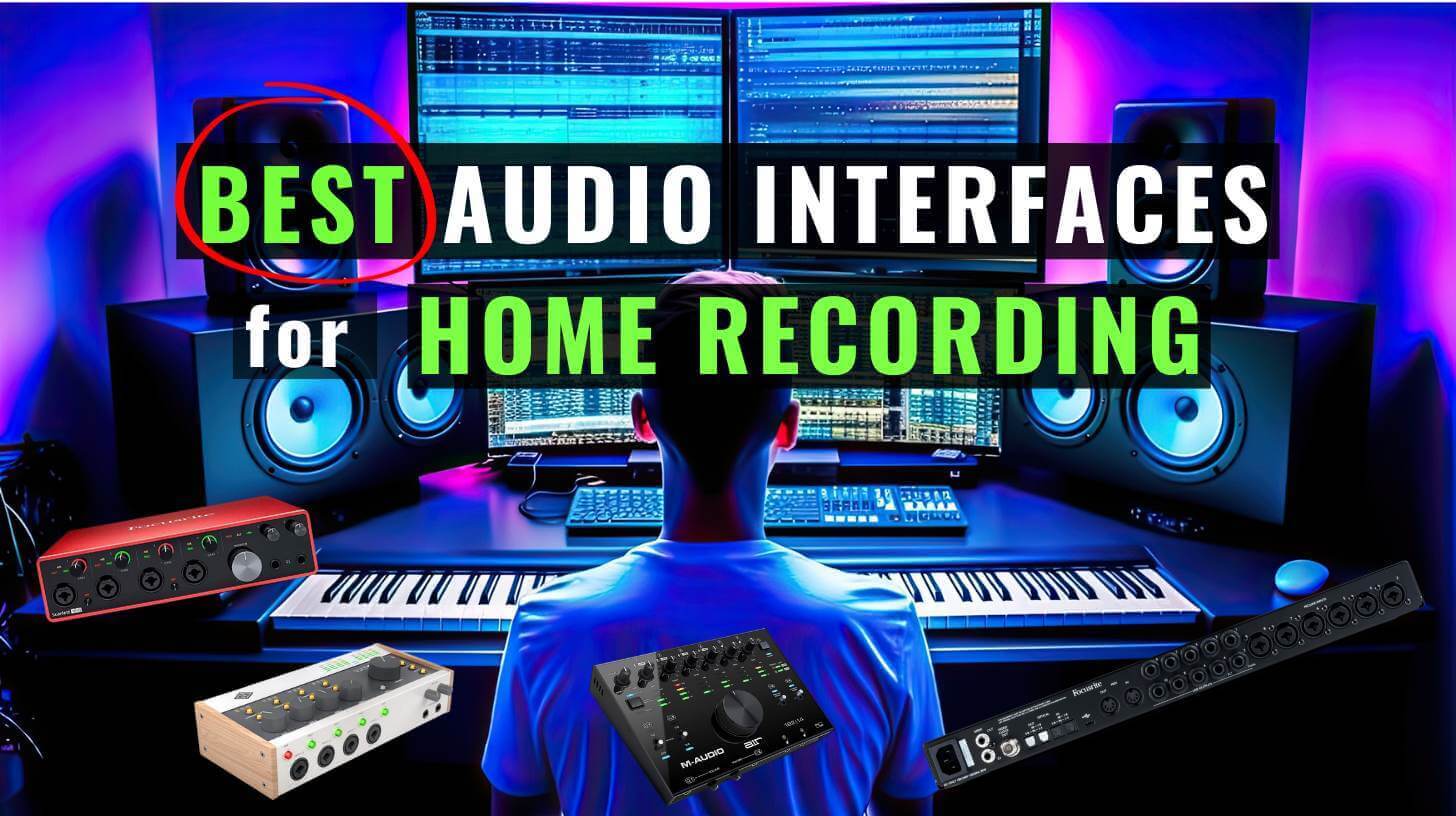 Best Audio Interface musicians music home studio cheap 2 4 inputs, focusrite scarlett, which is the best soundcard for pc mac