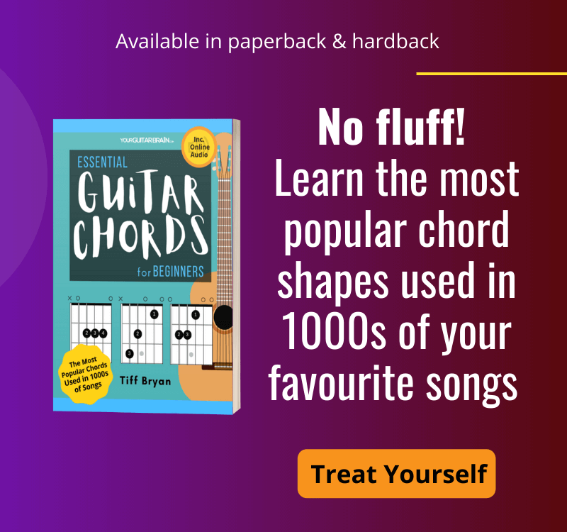 guitar chord book acoustic electric best adults kids teens barre charts diagrams dummies essential your guitar brain