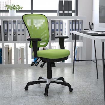 Chair Flash Furniture Green Mesh Multifunction Executive Swivel Ergonomic Office