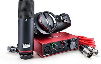 Focusrite Scarlett Solo Studio 3rd Gen USB Audio Interface Gifts for Guitarists