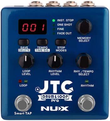 NUX JTC PRO Drum Loop PRO Dual Switch Looper Pedal