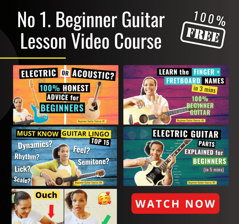 beginner guitar free course how to play guitar lesson string names note names e a d g b e high low bottom correct finger positions easy course kids adults free online lessons udemy