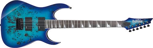 Best electric guitar for beginners cheap good value Ibanez GRG Blue