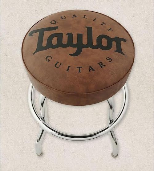 Guitar practice stool by Taylor guitars for mancave