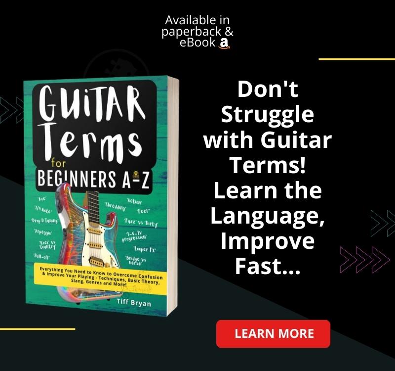 best guitar terms learn guitar beginner book how to play guitar adults kids acoustic electric teach yourself guitar gifts for him Guitar terms phrases glossary of music terms