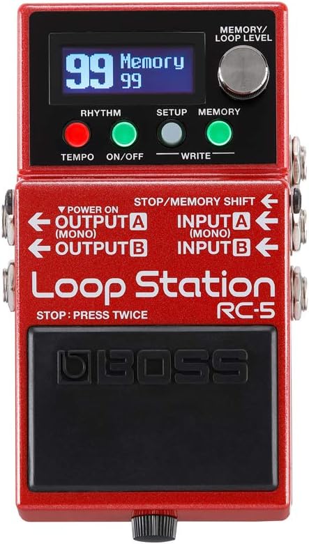 BOSS RC-5 Loop pedal, best looper for guitarists, loop fx pedal review
