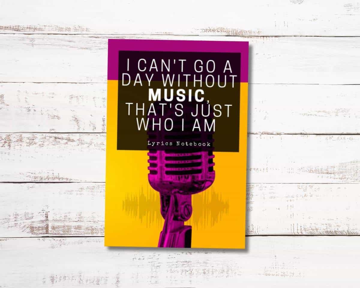 Music notebook journal for music lovers and singers