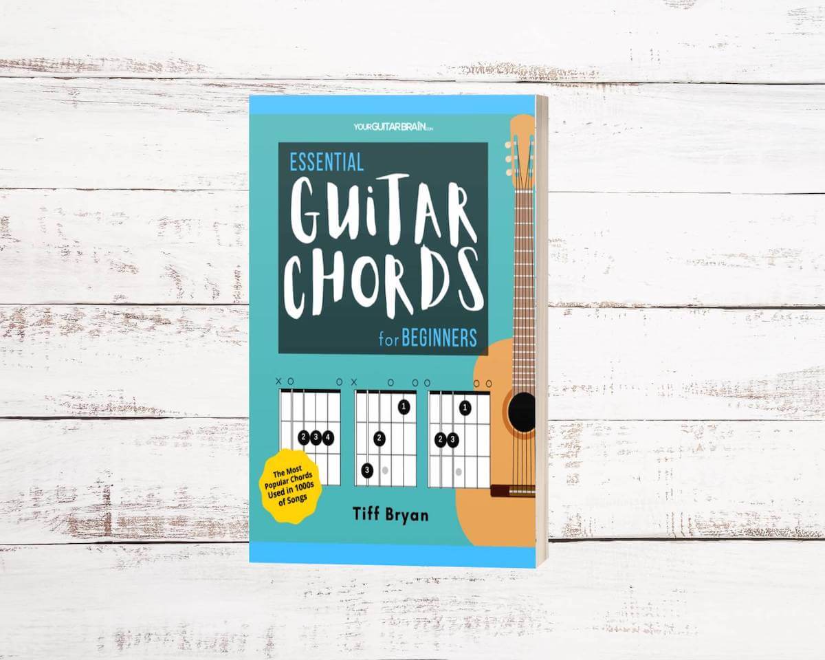 Shop Page Mockup YGB_Essential Guitar Chords Book, best learn guitar books, beginner guitar books, beginner guitar gifts, gifts for guitar