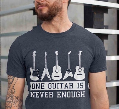 funny guitar player gift, gift ideas for musicians, funny top for men