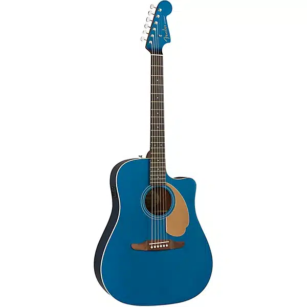 Fender California Redondo Player Acoustic-Electric Guitar Belmont Blue, fender acoustic guitar, best fender guitar beginners, beginner guitar best
