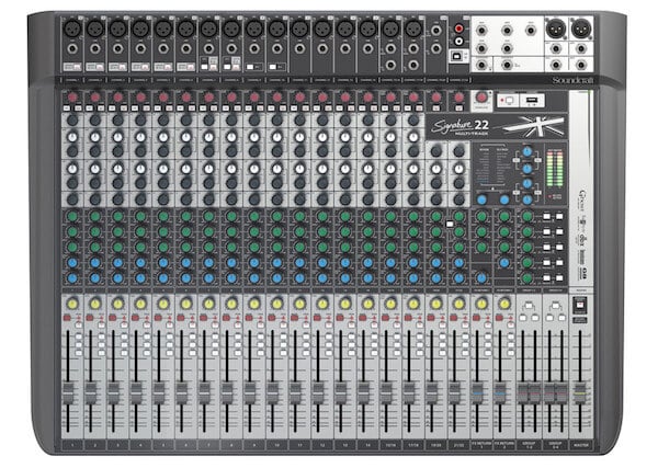 Soundcraft Signature 22MTK Analogue Audio Mixer for professional recording studios