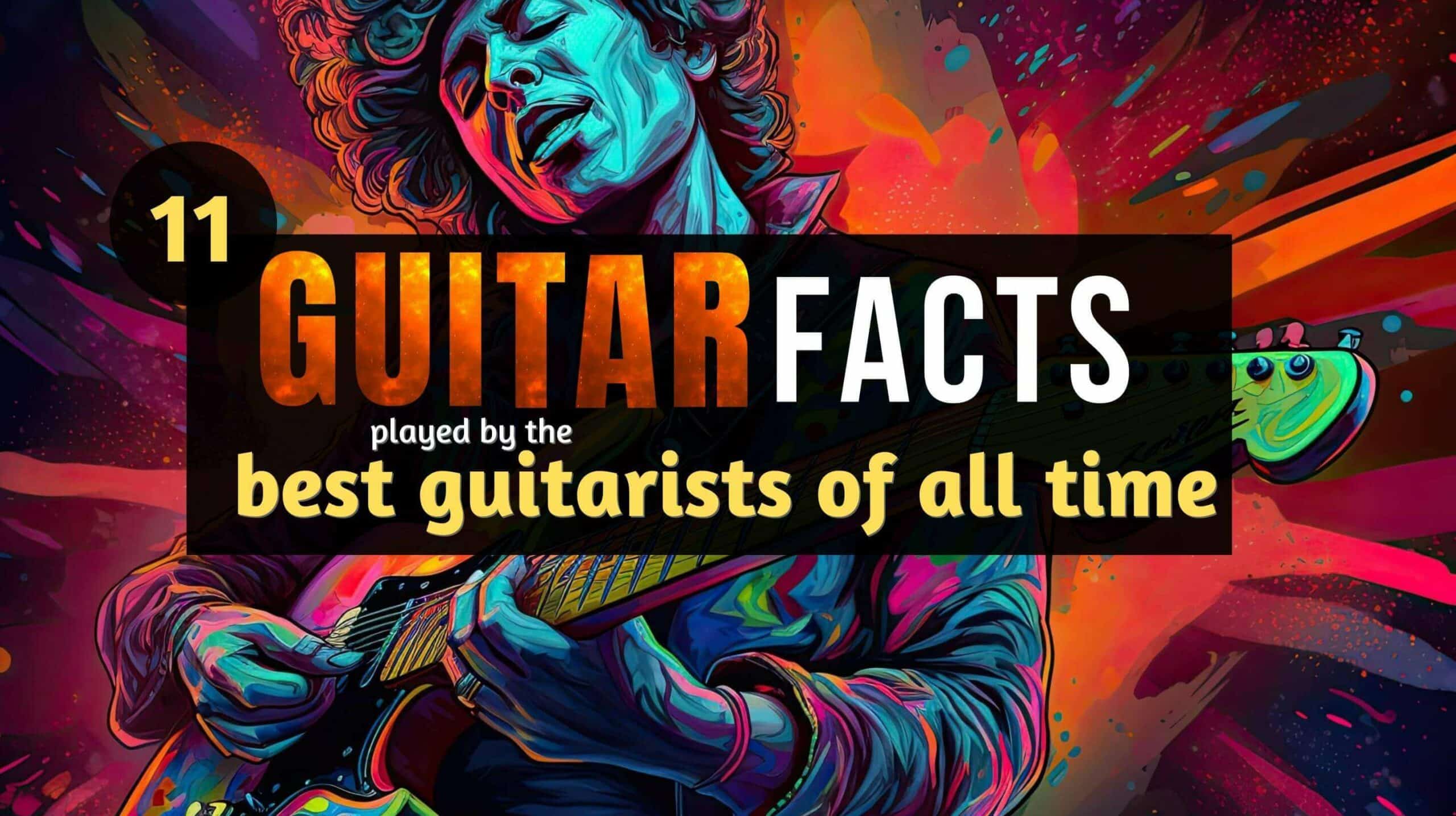 A person playing an electric guitar, considered one of the best guitarists of all time