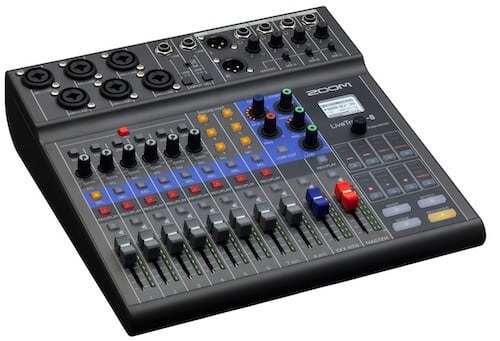 Zoom LiveTrak L-8 Podcast Recorder Channel Audio Mixer for beginners