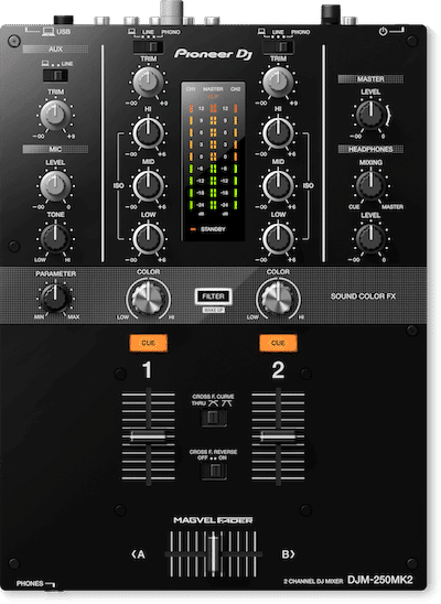 Pioneer DJ DJM 250MK2 Mixer for beginners