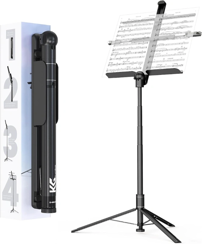 KraftGeek Music Stands for sheet music that are foldable
